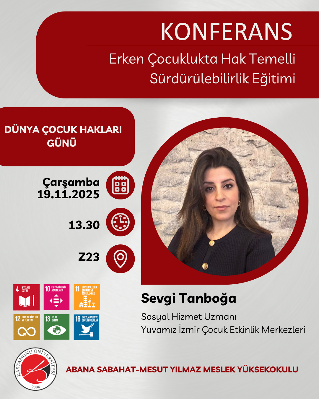 Dünya Çocuk Hakları Günü Kapsamında Video Konferans düzenlendi.