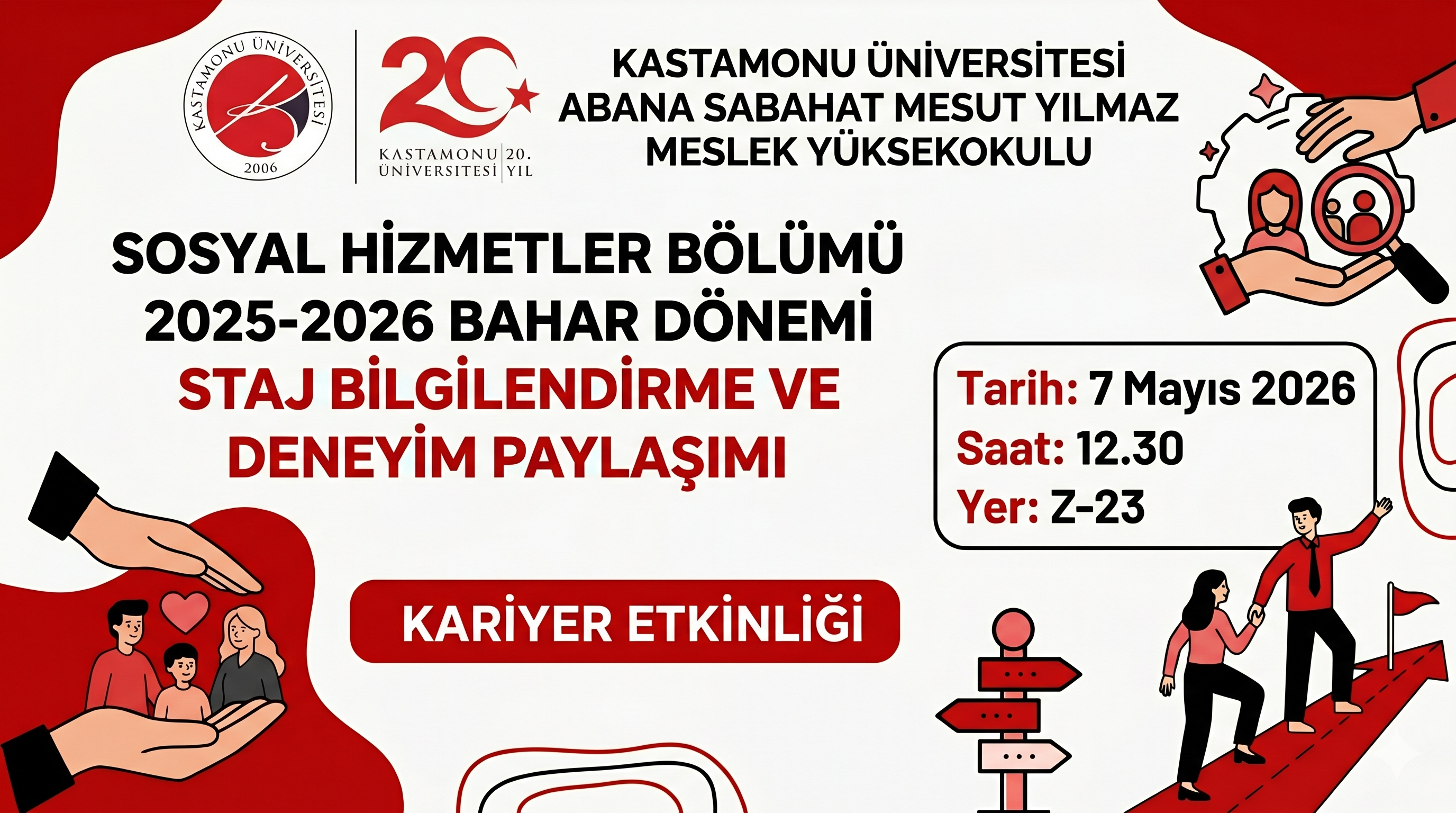 Staj Bilgilendirme ve Deneyim Paylaşımı etkinliği gerçekleştirildi.
